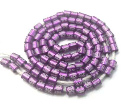 ANILLAS ADICIONES FEDERADAS CON NUMERO CRIADOR AÑO 2027 COLOR MORADO (A.O.O.)